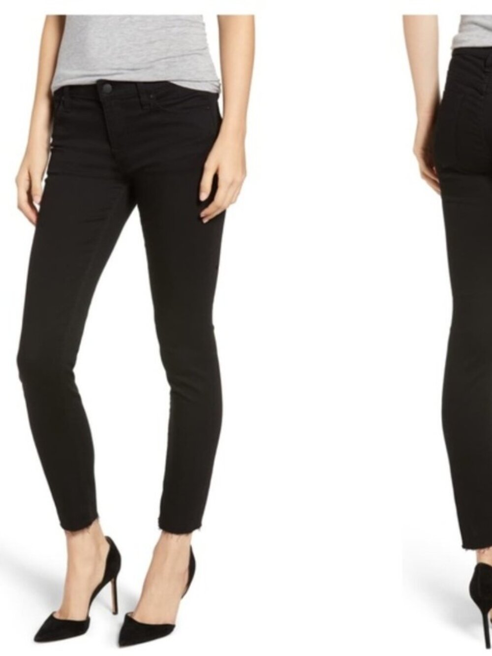 Hudson Tally Skinny Jeans - Black, Size 27